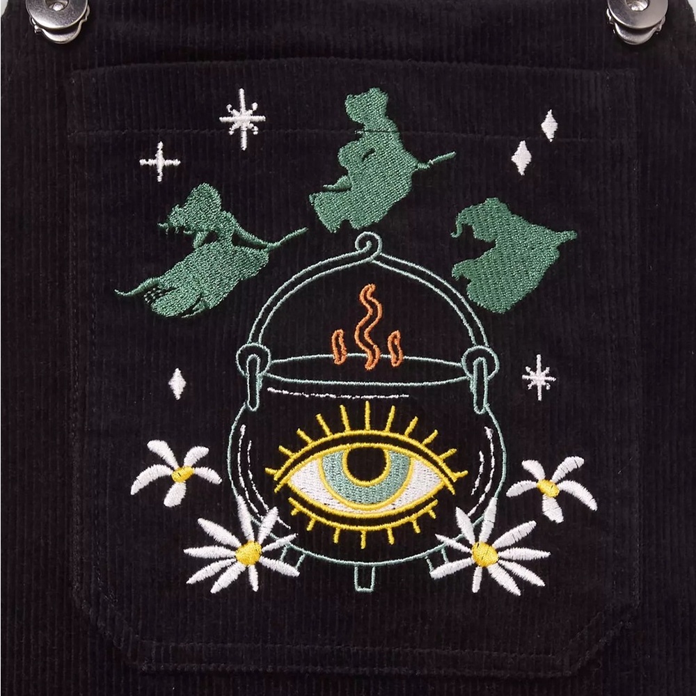 Disney Hocus Pocus Embroidered Icons Overall Dress‎ — BoxLunch Exclusive - Picture 4 of 5